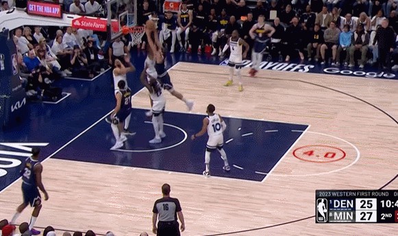  爱德华兹34分森林狼克掘金  